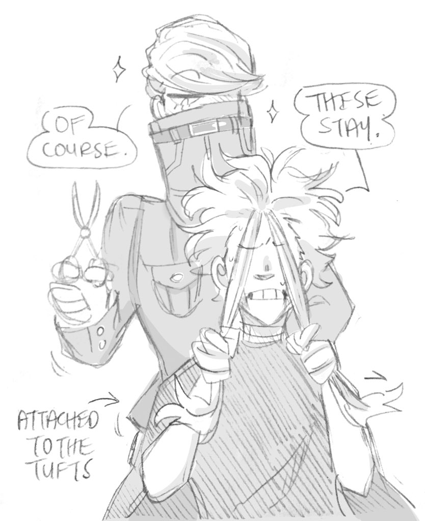 so all might with an under cut huh? @DeviationsWords #allmight #bnha #mha