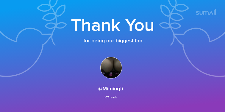datdswebsxtes2s's tweet photo. Our biggest fans this week: Mimingti. Thank you! via https://t.co/PkbYGIm6TF https://t.co/QFpIrQ8Rvx