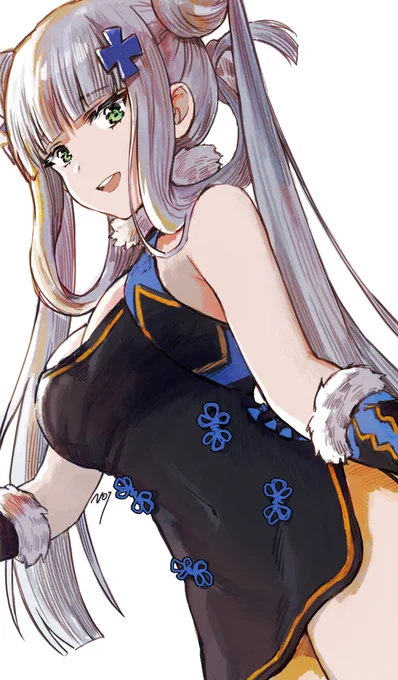 HK416 + 楊貴妃 rkgk 💙
#HK416 #ドルフロ #少女前線 #소녀전선 #rkgk 