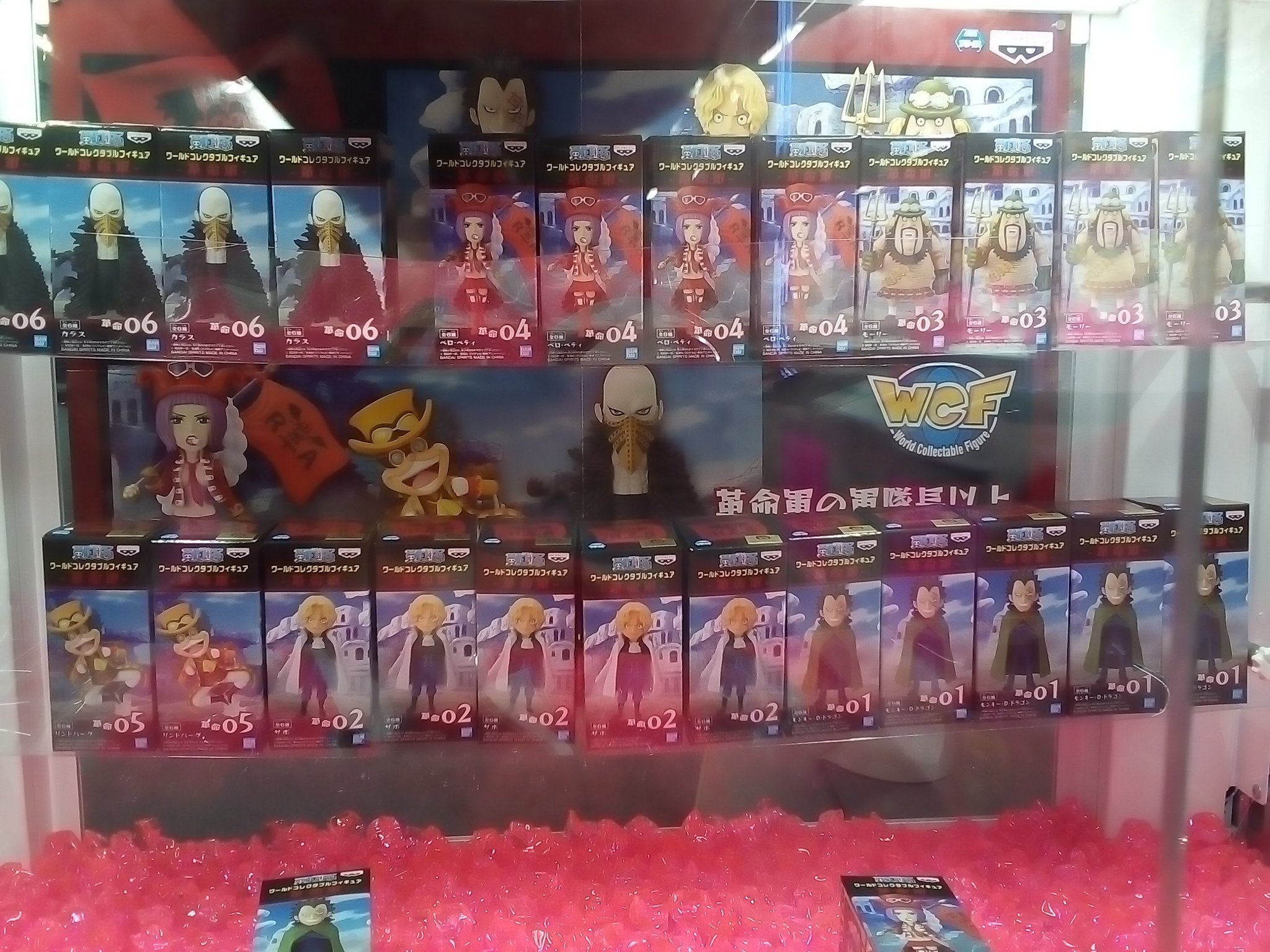 千葉レジャーランド稲毛店 プライズ入荷しました ワンピース ワールドコレクタブルフィギュア 革命軍 プライズ Ufoキャッチャー クレーンゲーム レジャラン 稲毛 ゲーセン ワンピース ワンピースワーコレ