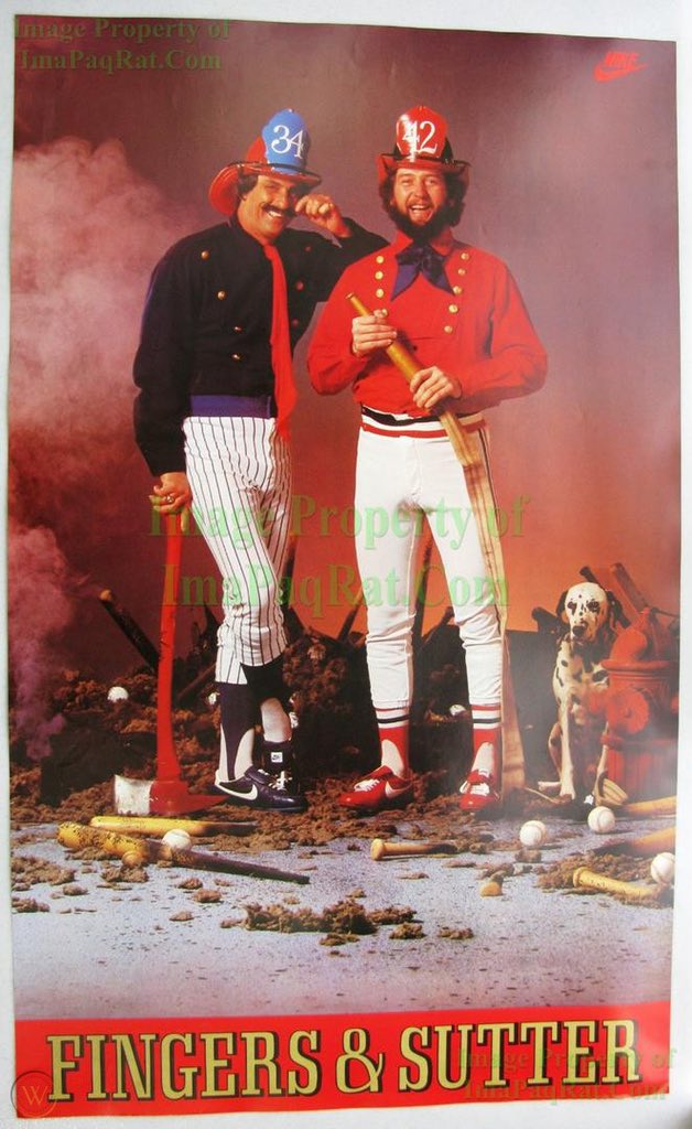 Happy Birthday, Bruce
Sutter! And oh hi, Rollie 
Fingers! Hot poster. 