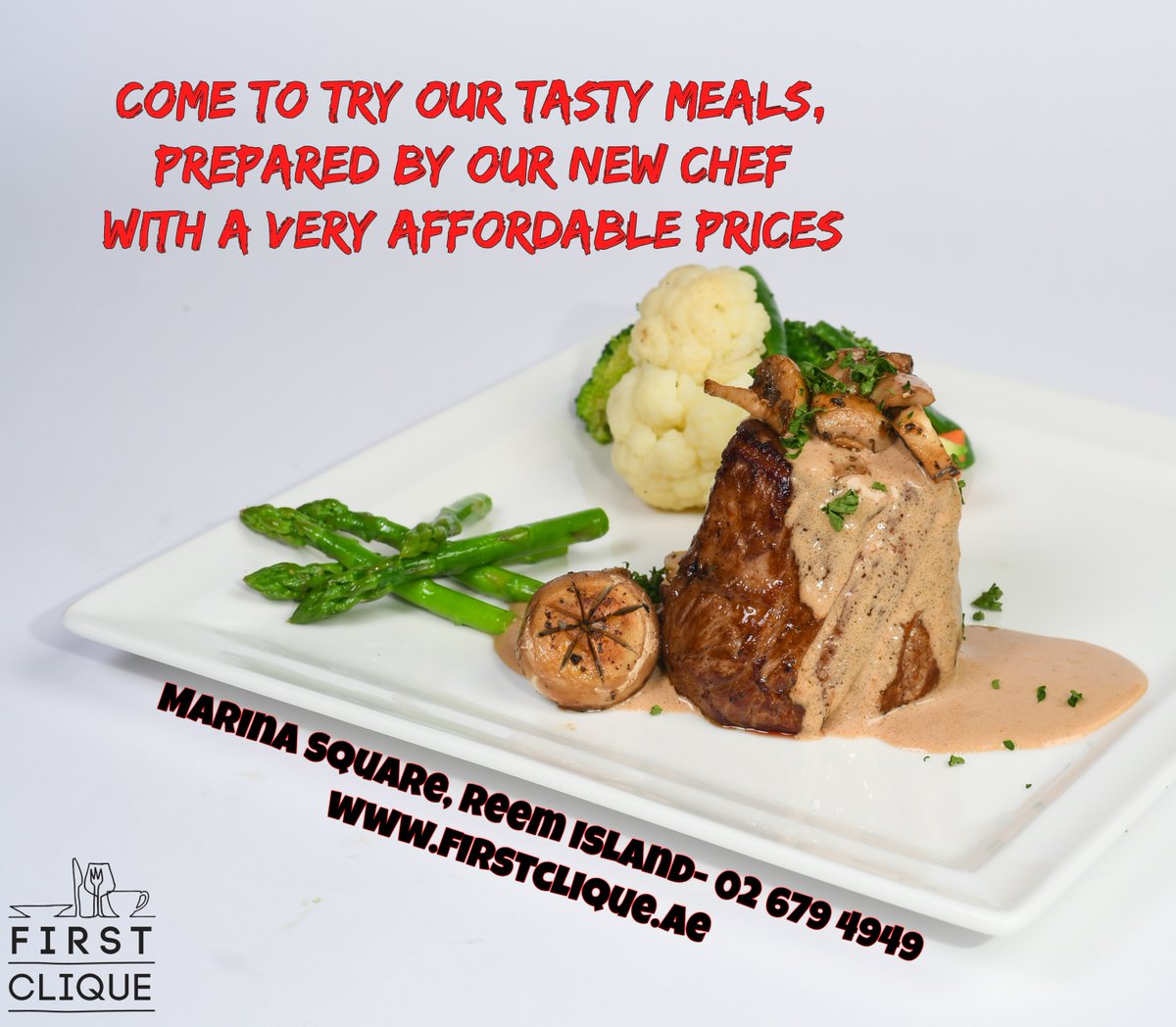 firstcliqueuae's tweet photo. First Clique Cafe &amp; Restaurant,Marina Square, 
Reem Island, Abu Dhabi  -02 679 4949
https://t.co/y1oTarnANP https://t.co/iUXBiS2Cqu