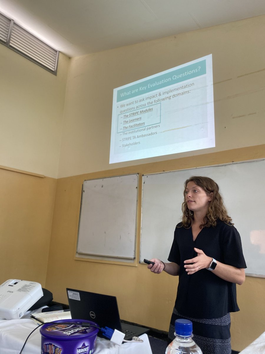 StripeHiv's tweet photo. ⁦@ShayanneMartin⁩ teaching up a storm in Lusaka.  How we evaluate inter professional HIV training in #stripehiv ⁦@IGHSatUCSF⁩ #UNZA https://t.co/mewLsnmMpV