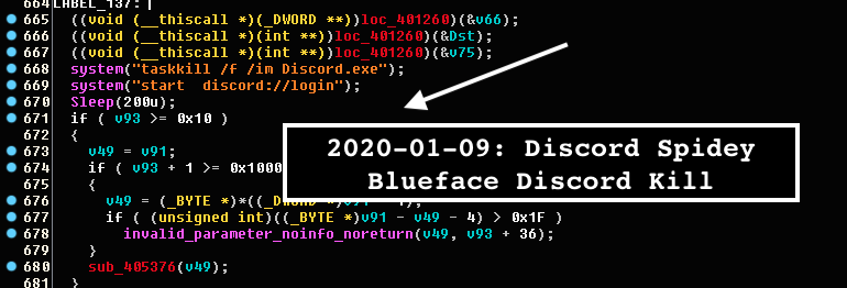 VK_Intel's tweet photo. 2020-01-09: 🎮@Discord #Backdoor #Malware "#Blueface" aka "#SpideyBot"
1⃣"DiscordPatch.exe"
2⃣Malicious JS as \modules\discord_dispatch\index.js
3⃣ Obfuscation & Fake Update
👽PDB:
D:\...\DiscordPatch\...\DiscordPatch.pdb
h/t @malwrhunterteam
MD5: 9db4de03c421df2522fae0e1a79646be https://t.co/b8wBn3cQIs