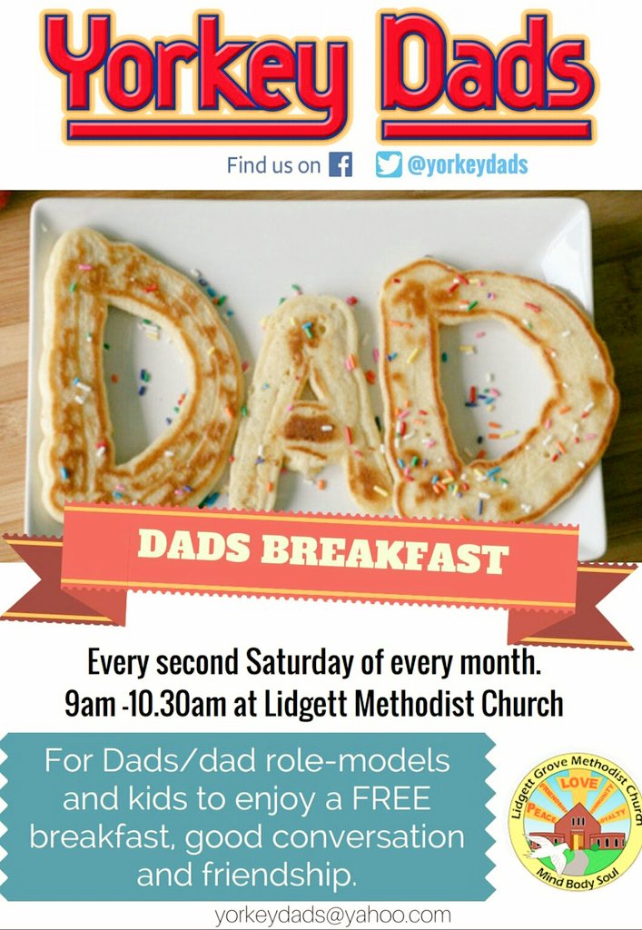 YorkeyDads's tweet photo. Our breakfast club TOMORROW @LidgettMCYork York Acomb 9am. Good company, good bacon sandwiches and top coffee.
As ever, toys for little ones and chat/support for you big ones will be available 👍☕🗣🥓🧸💪
#DontManUp #YourNotAlone #BaconSaturday https://t.co/li2l0qYIve https://t.co/Nzt6zNbFOf