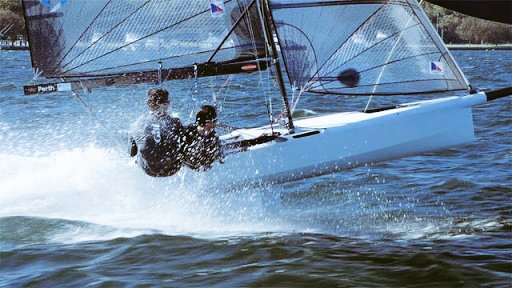 International 14 Worlds Champion s Archie Massey &amp; <a href="/harveyhillary/">harvey hillary</a> . Trilled to finally take the title after so many years of dedicated effort. Thanks to <a href="/OvingtonBoats/">Ovington Boats</a> <a href="/CompositesCst/">CST Composites</a> &amp; Alexander Sails...and our wives. #perth #international14