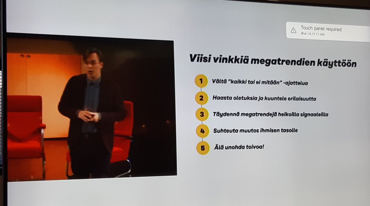 Todella mainiota asiaa Sitralta ja muilta tulevaisuusasiantuntijoilta. Paljon mietittävää ja ennen kaikkea tarvetta omaan muutokseen. #megatrendit2020 #minunmuutokseni #meidänasia #suominousuun #pelastetaanmaailma