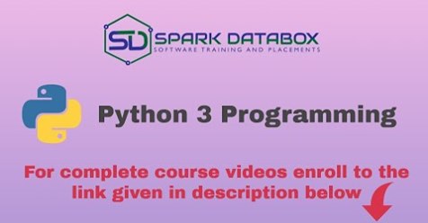 sparkdatabox's tweet image. Check out python course at youtube
youtube.com/watch…
For Complete Free Python course enroll at 
sparkdatabox.com/courses/python…
For more Free courses check at 
sparkdatabox.com/courses…
#BigDataHadoopOnlineTraining #BestBigDataCourseOnline #BestBigDataCourseOnline