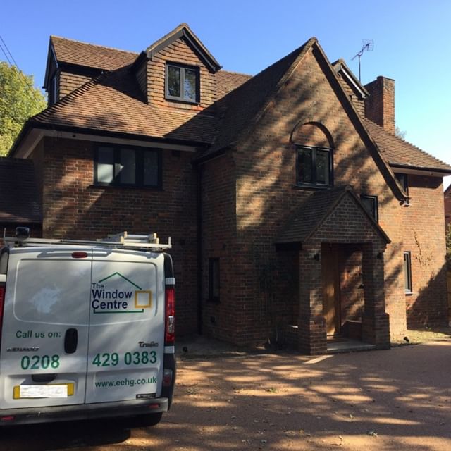 WindowHarrow's tweet image. Front View of the new installment of Origins Black Grey Windows. #originglobal #originwindows #ral #blackgrey #windows #homeimprovement #thewindowcentreharrow