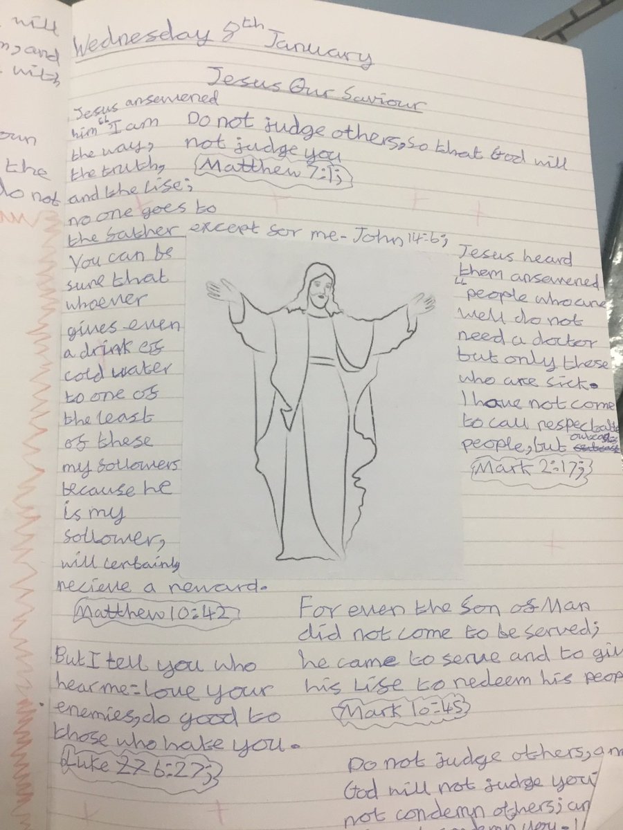 SaintAidansM23's tweet photo. Jesus Our Saviour in Year 5. Back to work. Happy New Year! https://t.co/Kt8e5ldsqz