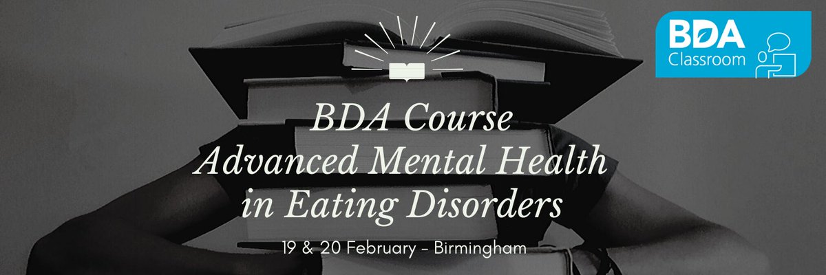 BDA Events (@bda_events) on Twitter photo New Course Alert
For dietitians specialising in eating disorders providing essential knowledge and skills required to work in this area. Aimed at Dietitians new to eating disorders.
<a href="/Dietitians_MHG/">BDA Mental Health Specialist Group</a>
socsi.in/gLHmt New Course Alert
For dietitians specialising in eating disorders providing essential knowledge and skills required to work in this area. Aimed at Dietitians new to eating disorders.
<a href="/Dietitians_MHG/">BDA Mental Health Specialist Group</a>
socsi.in/gLHmt