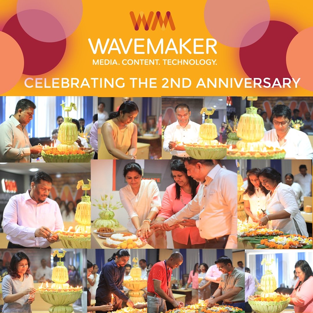 WavemakerSL's tweet photo. Celebrating 2 years!
Cheers to many more successful years #Wavemaker 🥳🥂🔥🎉
Await more pictures of Wavemaker Sri Lanka celebrating this special day.
#Wavemaker #wavemakerglobal #wavemakersrilanka #futuremakers #keepgrowing #srilanka #lka https://t.co/FcJ5LREbRu