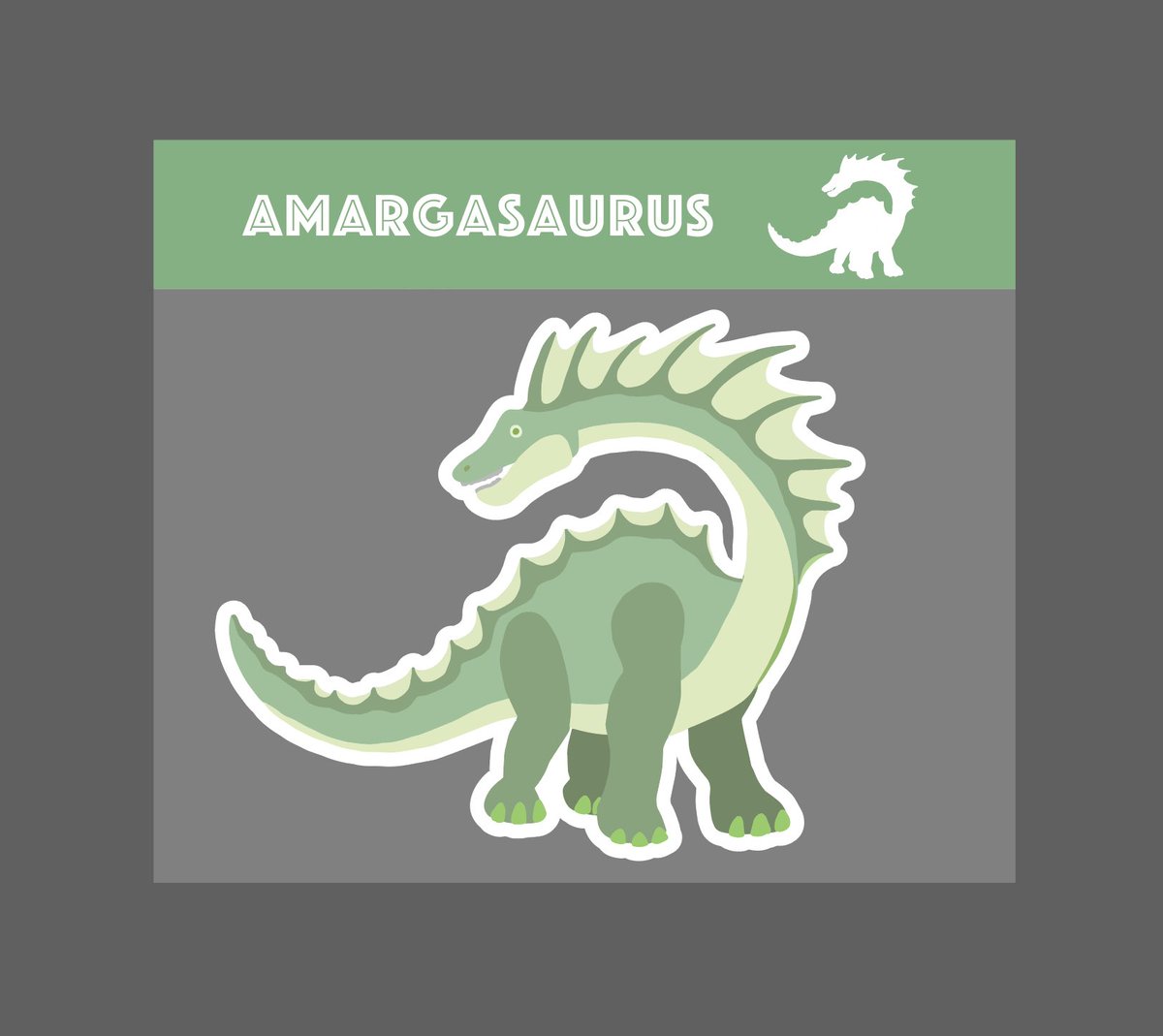 ケータ 恐竜イラスト グッズデザイン アマルガサウルス ファンタジーな ドラゴン感がええですね 翼を授けたい これで種類達成 ここから入稿データ作成ラッシュ アマルガサウルス 恐竜