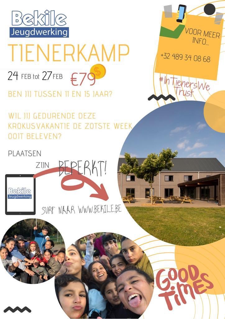 Voor meer info dm (wlh tek das een rwina kamp asahbe) #InTienersWeTrust