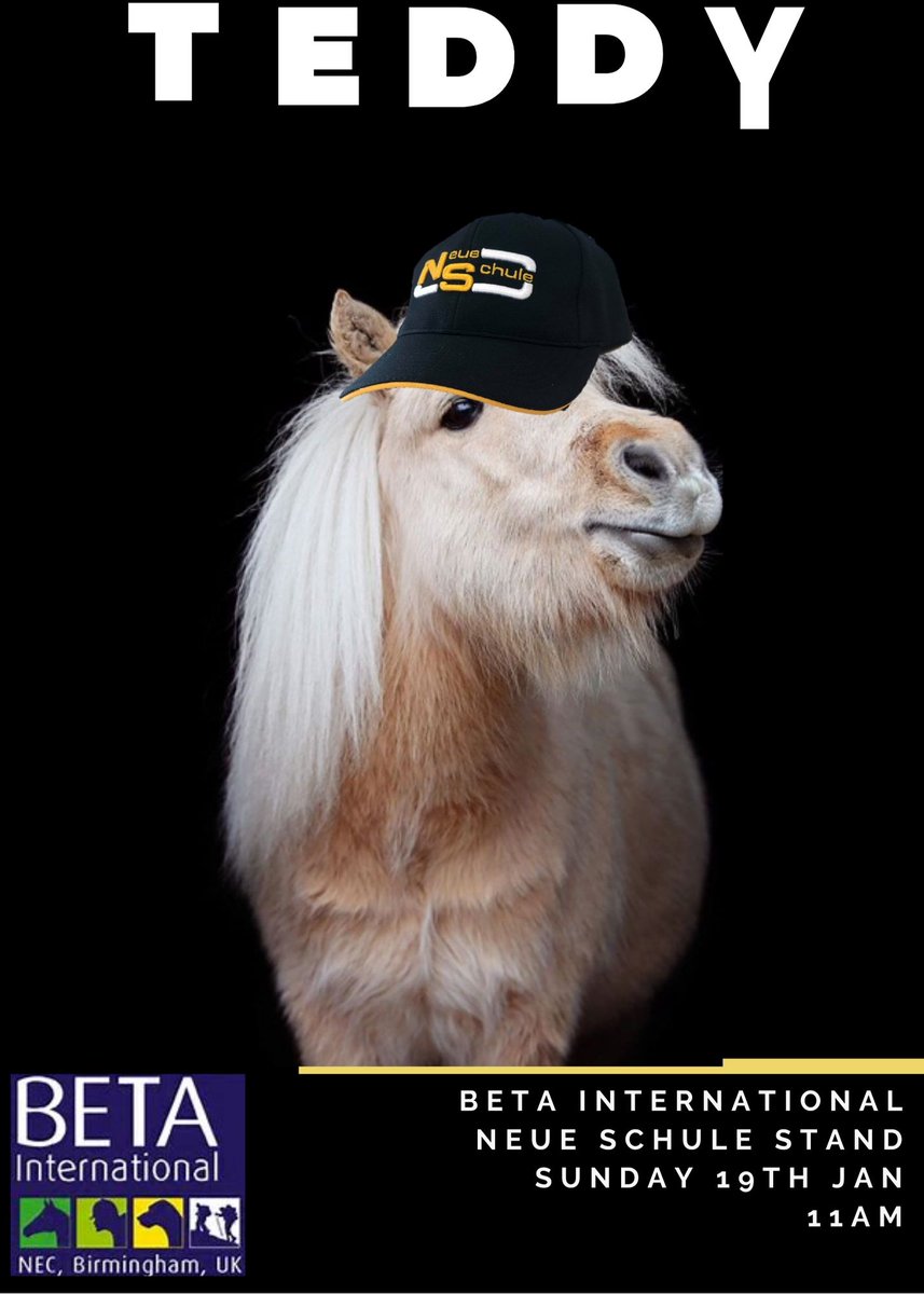 🦄Are you attending BETA International? 🦄

Be sure to come along and meet the famous "Teddy the Shetland" at the Neue Schule Stand.
We promise he is even fluffier in real life...😍

When 👉Sunday 19th January, 11am
Where👉The Neue Schule Stand, BETA International