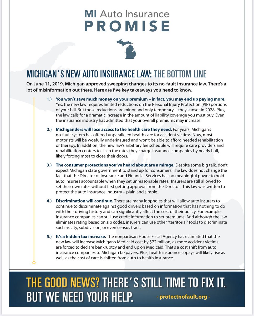 RobertofDetroit's tweet photo. The new auto law will put accident victims in nursing homes and stop their family from being able to care for them. We MUST stop this and grandfather in those already injured @LtGovGilchrist and @GovWhitmer . #fixthefix #righttorecover https://t.co/c3YFGpMAYv