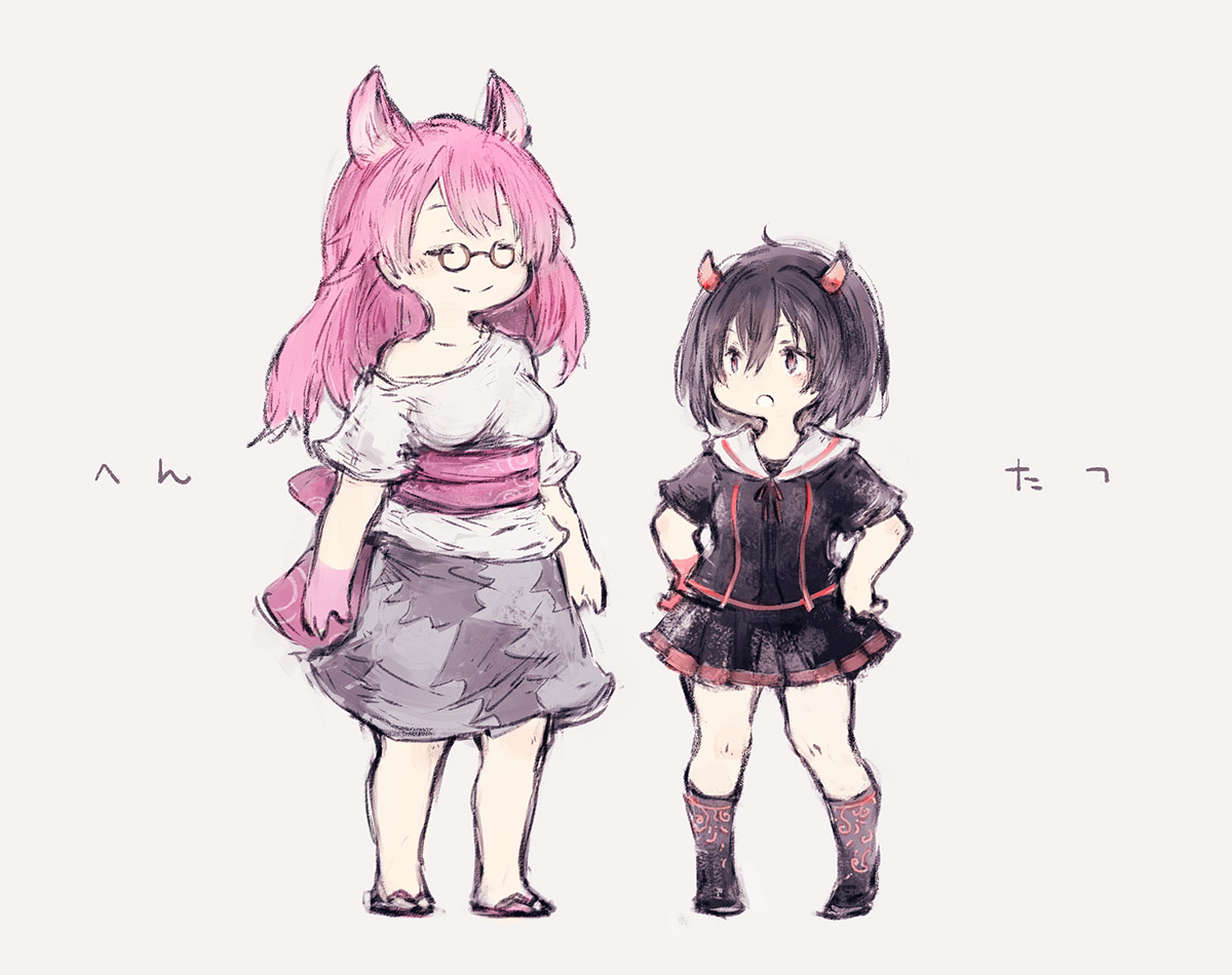 「へんたつのゆる～い雰囲気いいのう
#へんたつ 」|藤原あきのイラスト