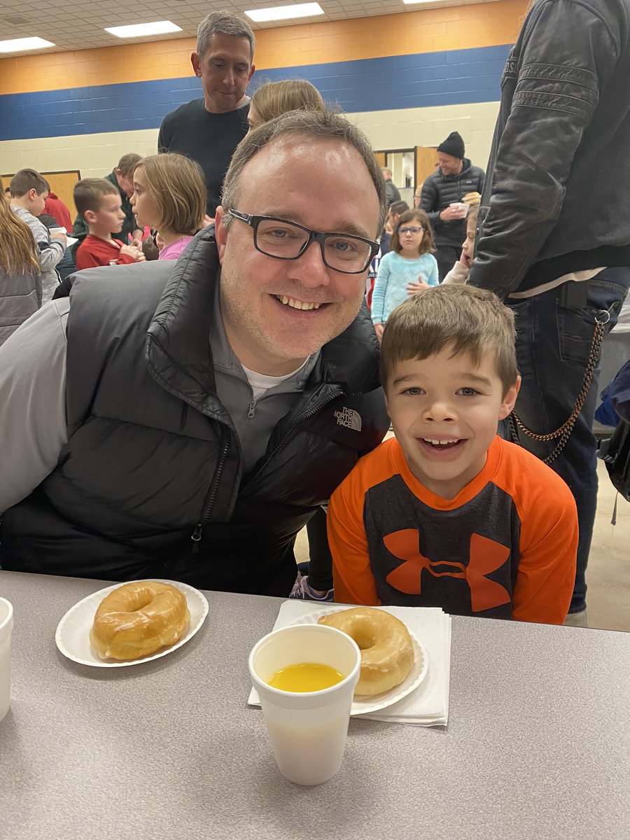 What a great way to start the day! Approximately 500 students and dads enjoyed donuts and games before school! #PTEFamily