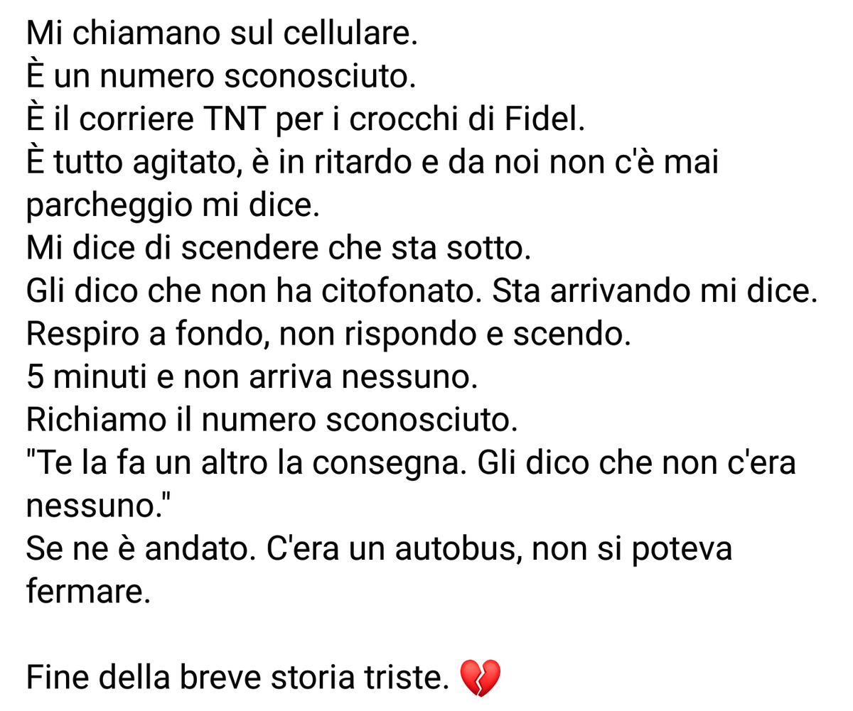 MonicaMazzocca's tweet photo. #consegneintelligenti #Amazon #TNT #corrieri #consegne #assistenzaclienti #Fidel #brevestoriatriste https://t.co/nzxVNi1u1Y