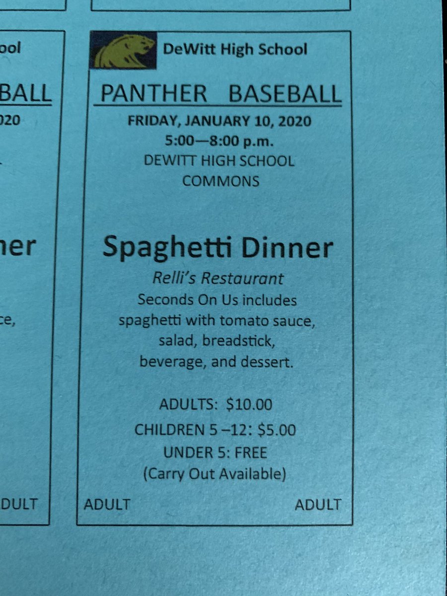 Come join us tomorrow, take the night off from cooking and support the baseball team.  Hope to see you there!