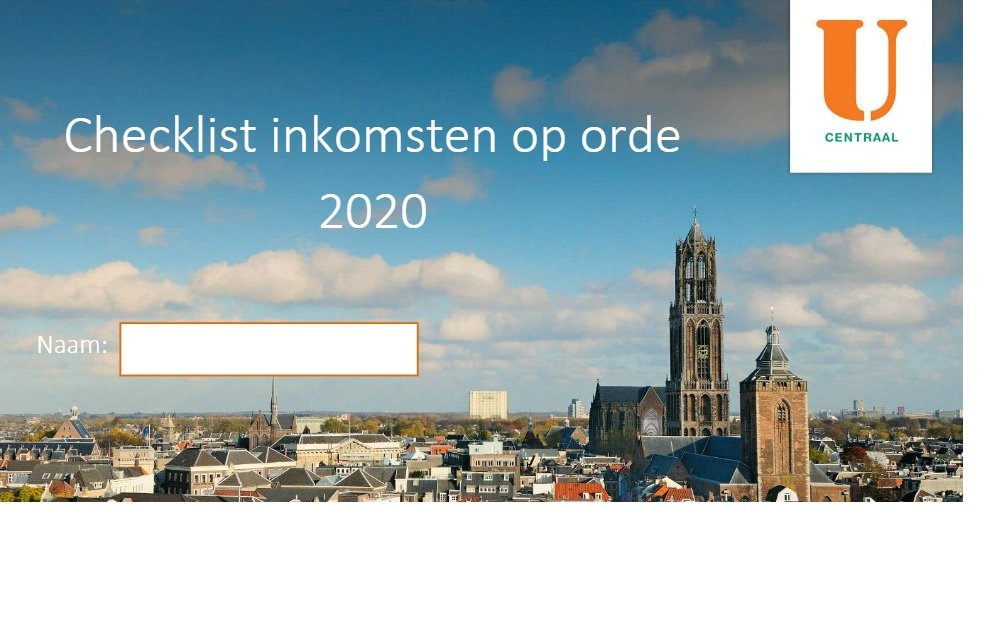 Laat geen geld liggen! Gebruik de actuele checklist inkomsten op orde van U Centraal. De aangepaste checklist voor 2020 staat online ugids.nl/checklist   #inkomstenoporde #Utrecht #geld #