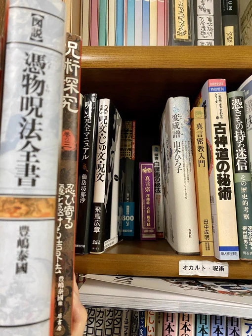「黒魔術の秘法」の対になる「白魔術の秘法」を仕事部屋本棚の奥の方で発見!

うちの本棚は可愛いコーナー……ない…かなー……

#マイ本棚 