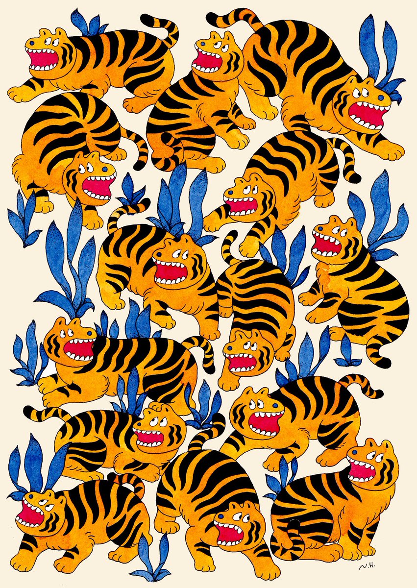 「Tiger Tiger Tiger. 」|ヒダカナオトのイラスト