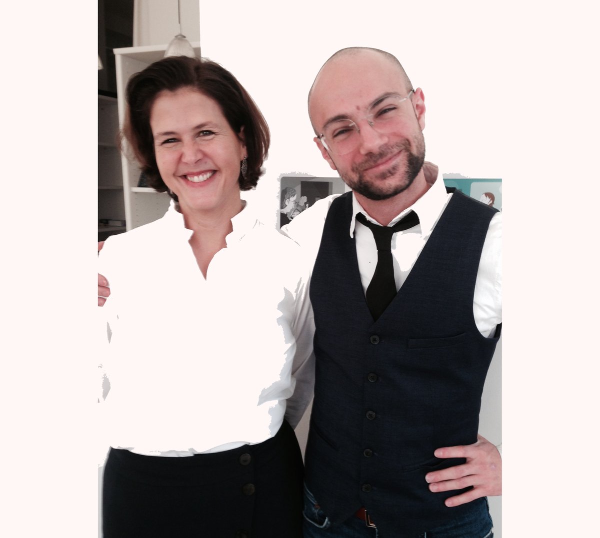 #DressedForSuccess 🤩: Rosmarie and Matteo heading out to #FrauenVerbinden Jahresempfang... quite the opposite of the usual startup dresscode!