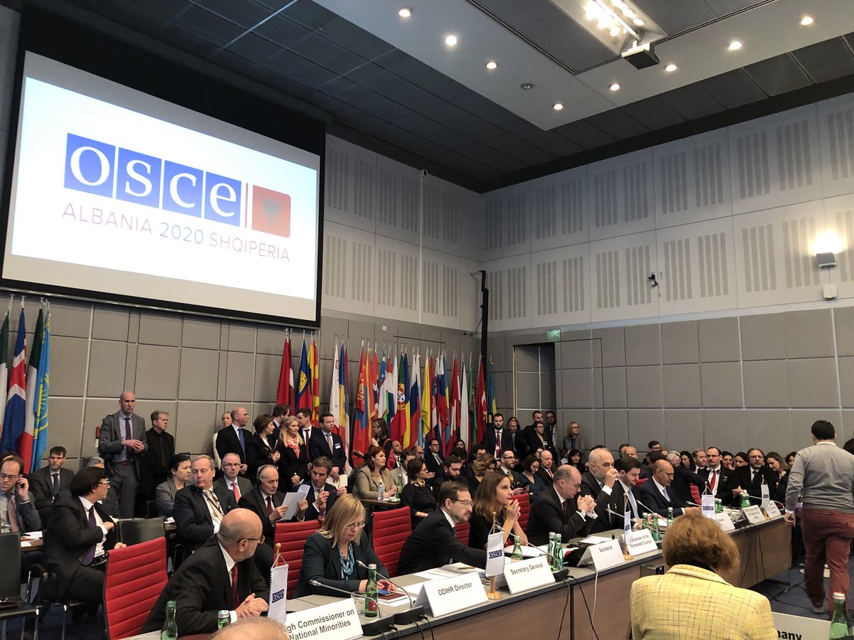 KojaClemens's tweet photo. Participating in the official opening of the Albanian OSCE-Chairmanship in the PC in Vienna with CiO Prime Minister and Minister for European and Foreign Affairs Edi Rama https://t.co/RD1oQVIRB8