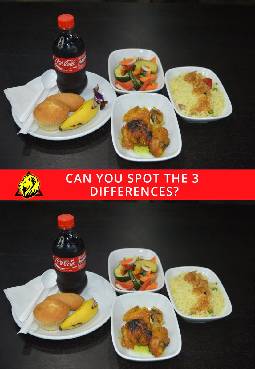 SimbaFood's tweet photo. How well can you observe the image below?
Can you spot the 3 differences? https://t.co/Wrc9zlKgAt