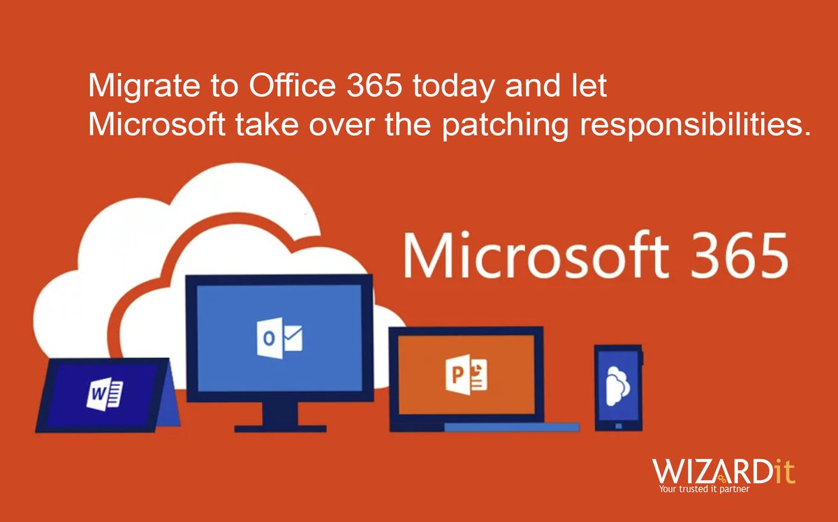 wizardit's tweet image. Tired of troubleshooting, patching, and upgrading Office 2019? Migrate to Office 365 today and let Microsoft take over the responsibilities. The list of benefits continues…wizardit.com/upgrading-to-o…

#office365 #itsupport #windows7 #microsoftoffice #microsoftoffice365