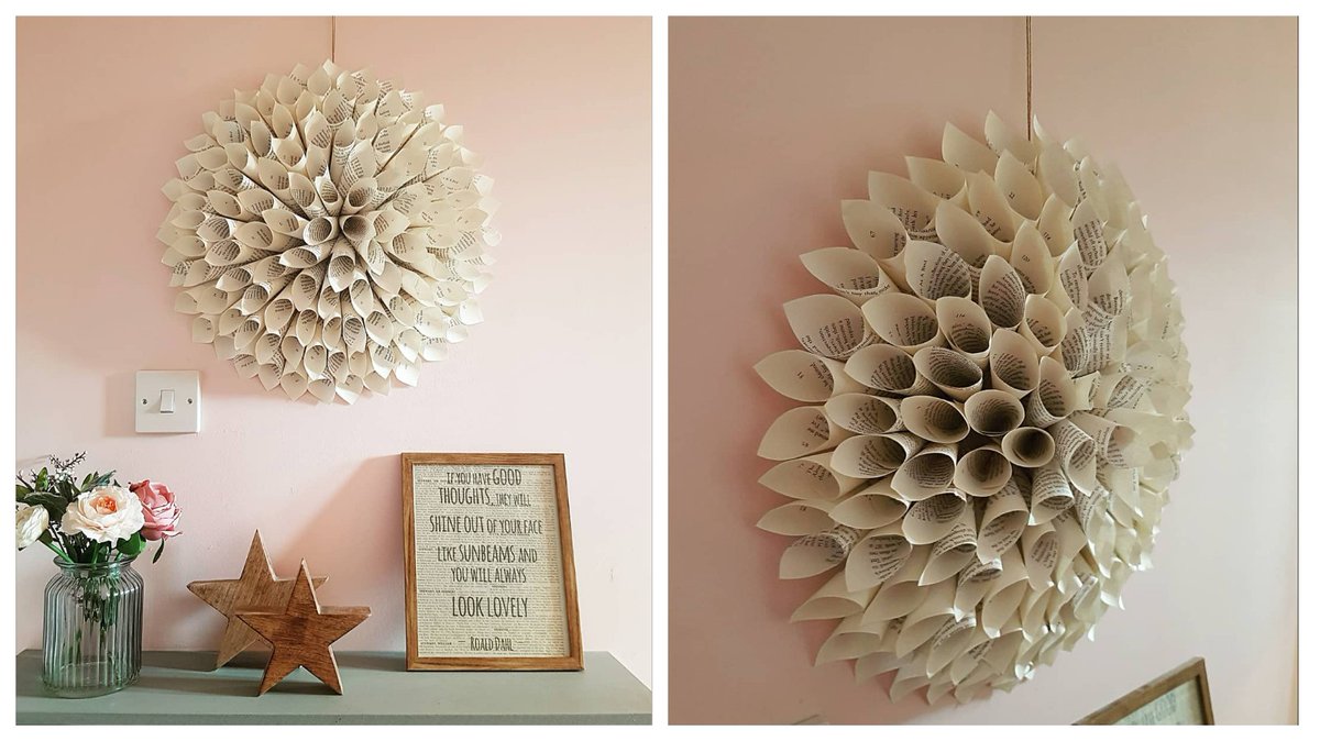 A Twist of Somerset (@twistofsomerset) on Twitter photo #Book page wall #wreath | Delicate | Beautiful | Perfect for a book worm and available <a href="/emporiumTA21/">Emporium Somerset</a> tomorrow.
#recycled #upcycled #Book page wall #wreath | Delicate | Beautiful | Perfect for a book worm and available <a href="/emporiumTA21/">Emporium Somerset</a> tomorrow.
#recycled #upcycled