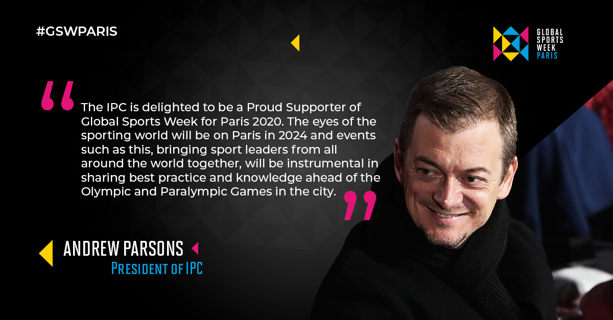 Andrew Parsons graphic for Global Sports Week