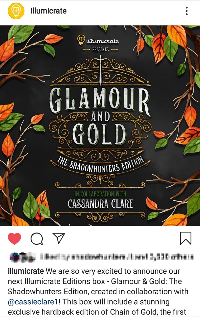 TMI_Source's tweet image. Three #ChainofGold boxes will be sold this week and next week so here's an overview ➰
1) @Thebookishbox: Friday 10, 10 am PST - instagram.com/p/B7EIiXSncvS/…
2) @FairyLoot: Tuesday 14, 1 pm GMT - instagram.com/p/B7A8hFtpvvX/
3) @illumicrate: Wednesday 15, 7 pm GMT - instagram.com/p/B6BuOzop4x4/