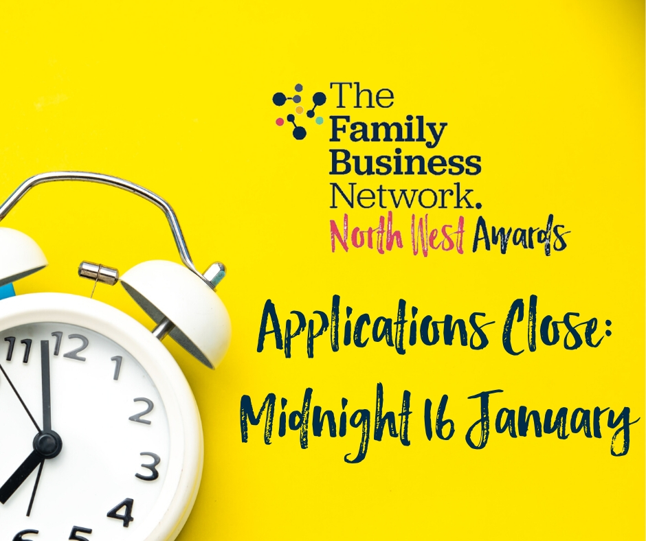 fambizcommunity's tweet image. ⏰ Alarm bells ringing?
There's just 1 WEEK to go 'til applications for @nwfba2020 close! 
Sorry, we can't accept any after this date, so don't delay - apply now! bit.ly/2JRc8B6
#familybusinessawards #Cumbria #Lancashire #Manchester #Cheshire #Merseyside #NWFBA2020