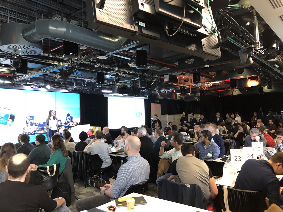 nik_eleftheriou's tweet image. Klara Raic giving the first talk on #Nectar technology to #SainsburysGCPHackathon #SainsburysTech @klararar