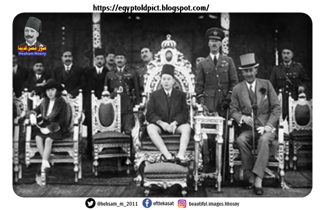 الأمير فاروق الأول وعمره ١٢ عاما ، يحضر مناسبة بالنيابة عن والده الملك فؤاد - سنة ١٩٣٢