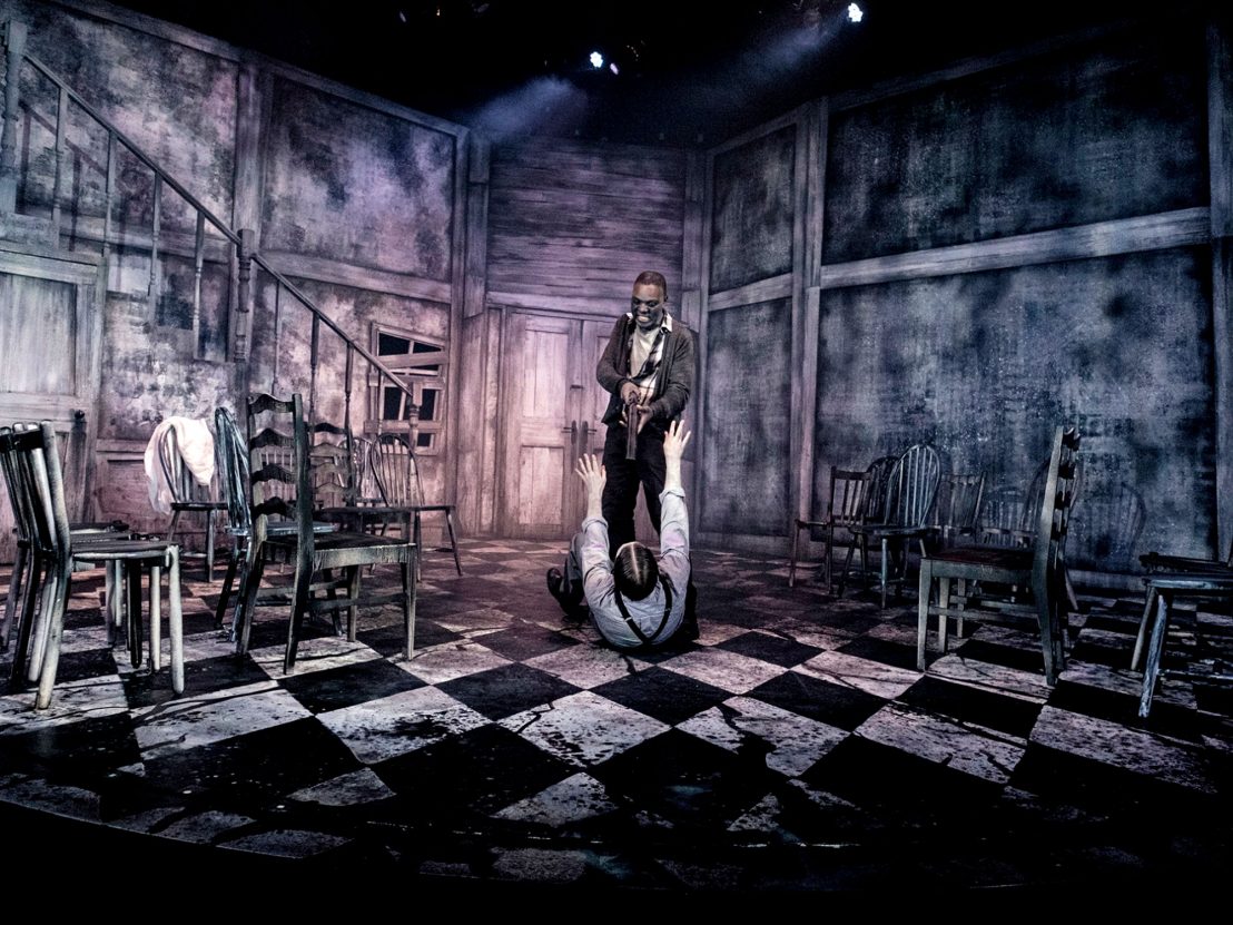 #OFFIES 2020 FINALISTS: Design: Lighting (2/2): Clancy Flynn <a href="/clancyflynn/">clancy flynn</a>, An Act of God, Vaults @thevaultsuk; Nic Farman <a href="/nicfarman/">Nic Farman</a>, Night of the Living Dead – Live!, Pleasance <a href="/ThePleasance/">Pleasance</a>