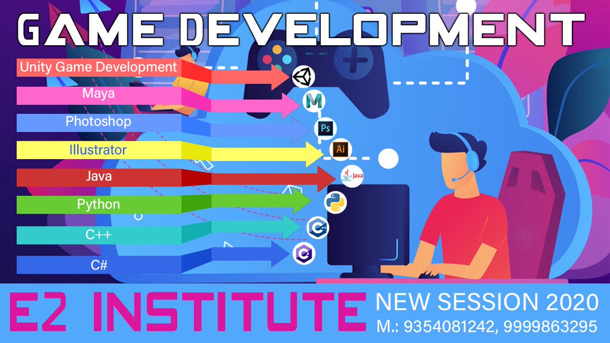 enthralgames's tweet photo. INCLUDE
-Unity3D
-C# Programming 
-Learn to Create 2D and 3D arts
-Learn about Animations
-Create for Multiple Platforms
-Ads Placement
CAREER OPPORTUNITIES
# Unity Game Designer 
# Unity Game Artist 
# Game UI Designer 
# Game Tester 
# 3D Game Design
DM for more info https://t.co/DuZtTZSsin
