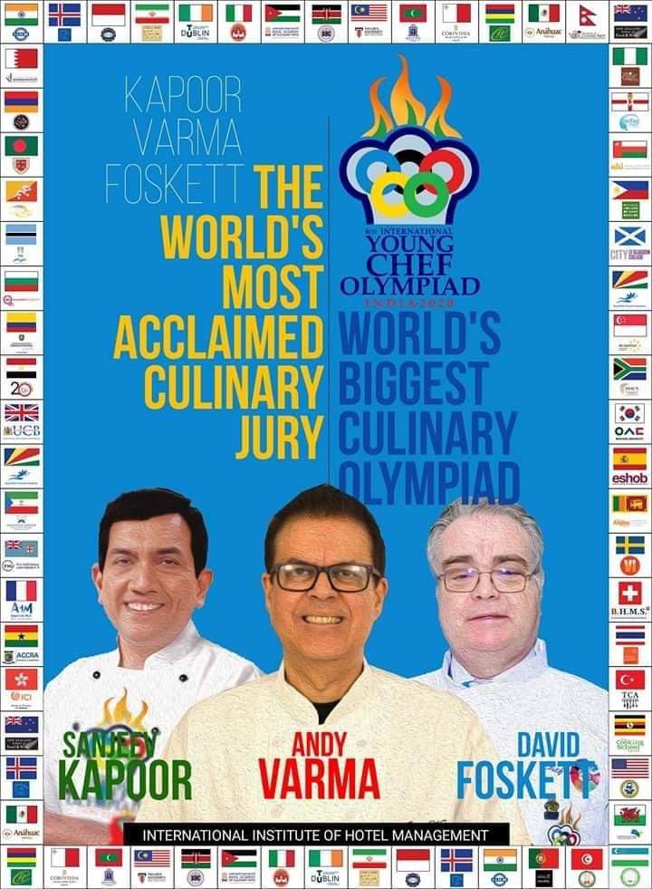 JayantiYamini's tweet photo. Chef Sanjeev Kapoor
Chef Andy Varma 
Chef David Foskett
Will the part of the culinary jury 
#YCO2020 
#sustainability
#YoungChefOlympiad 
#culinarycompetition 
@SanjeevKapoor 
@andyvarma 
@d_foskett 
@JImmanue 
@AADirIIHMDELHI
@c_supriyo 
@IIHMHyderabad https://t.co/O8EFT3nKDu