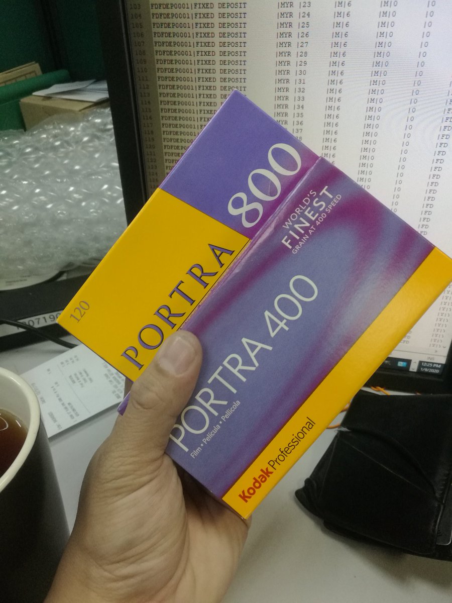 learning2photo's tweet photo. Yeah! More film! Stocking up before  the imminent price increase!

And now I am poorer for it. 

 #filmphotography #filmisnotdead #kodakfilm #portra400 #portra800 #120format #mediumformat https://t.co/JHYgaTff9A
