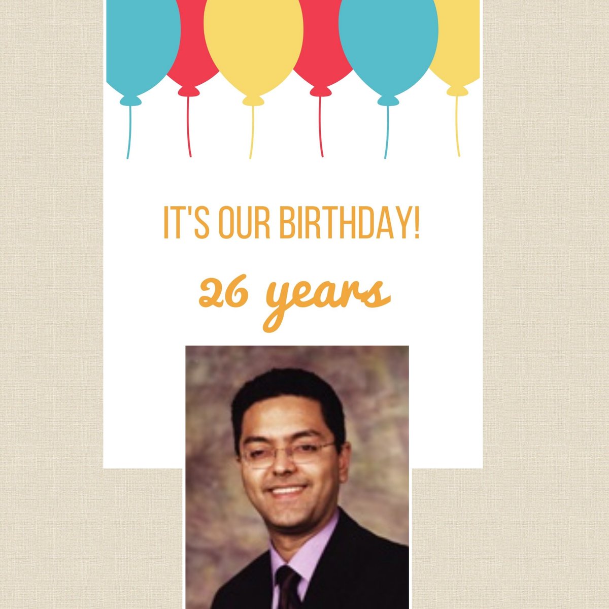 In January, we celebrate our birthday!
2020 marks 26 years for the London School of Massage, and we found this wonderful photo of the Jedi master, Bhavesh. 
All these years later and you've not aged a day, what's your secret? 
Massage, obviously.