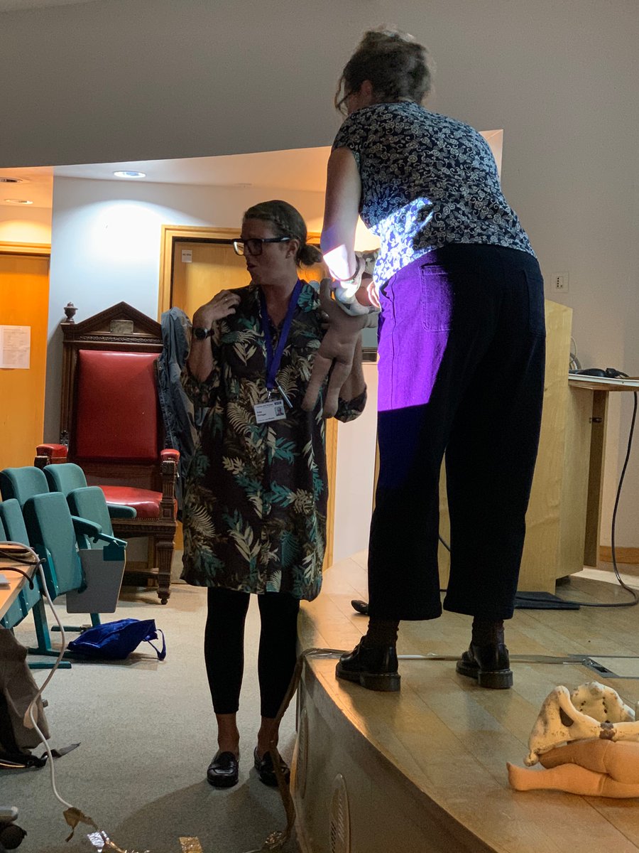 Breech101's tweet photo. Teaching well under way at Brighton Hospital. Wonderful to have @Stringer4Kate to be teaching shoulder press with us today #breechbirth https://t.co/VDTNhbmYxV