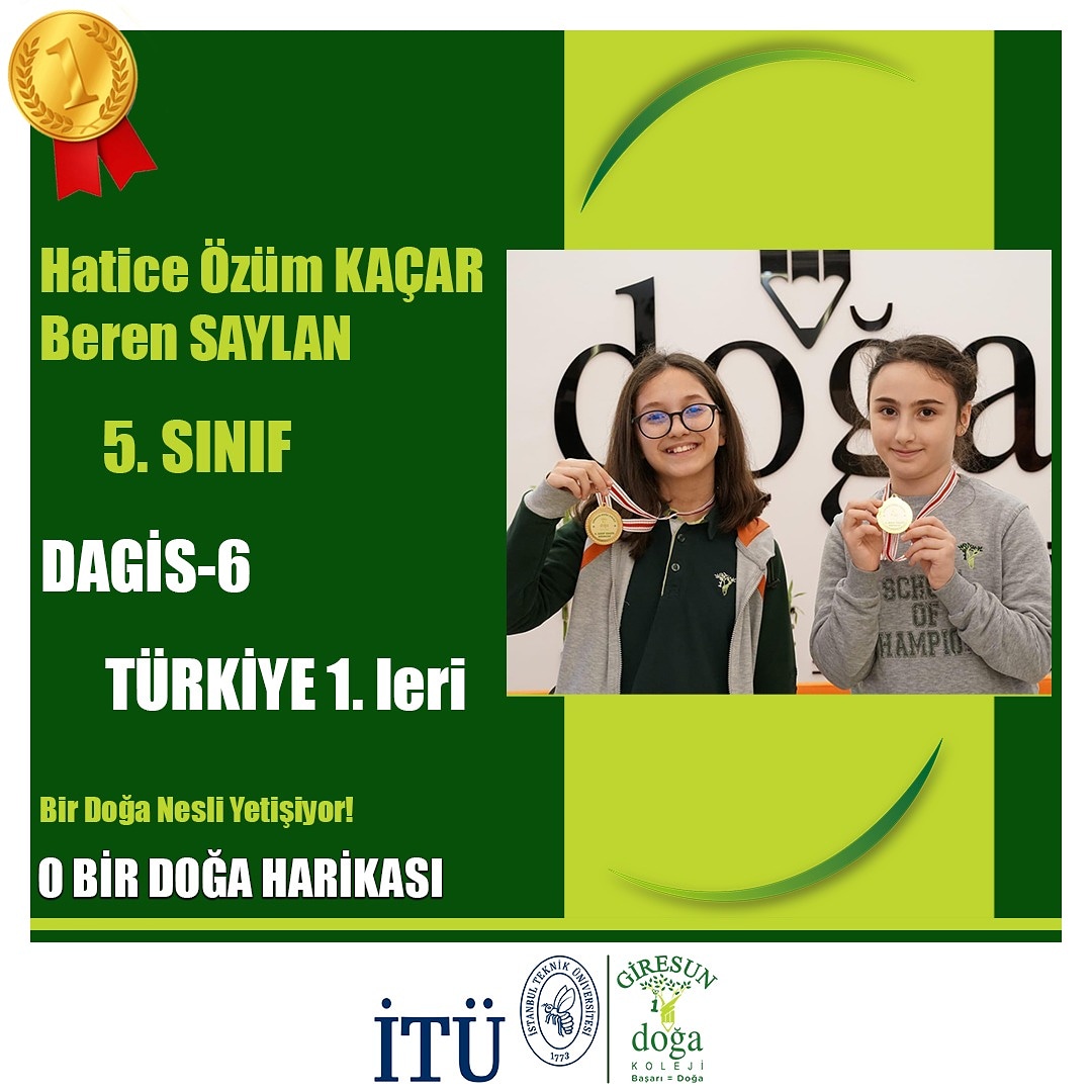 Öğrencilerimizi Tebrik eder başarılarının devamını dileriz.🥇👏
#GiresunDogaKoleji