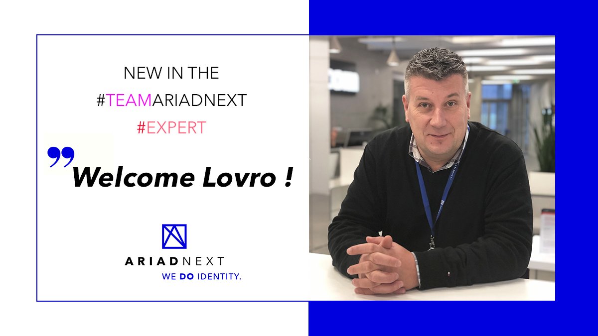 IDnow_France's tweet photo. [ 📣 #TEAM] We are happy to welcome Lovro Persen, our Security Document Verification Expert !

As a document verification specialist on border crossing system, ABC, KYC, Lovro brings ARIADNEXT his strong knowledge built on more than 15 years of experience.

#socialrecruting #job https://t.co/rSNP8wvPsN