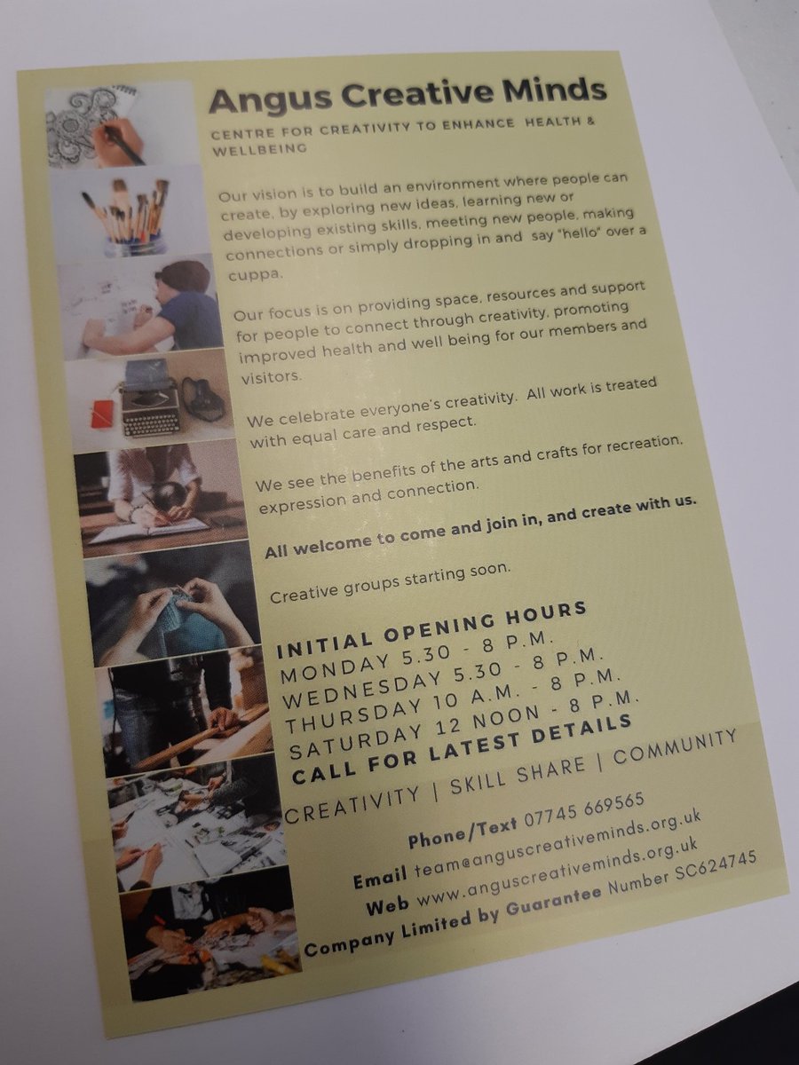 ✅We are having a productive Development Day drop in to share ideas!✅ #angus #creativespace #creativity #supportlocal #community #people #socialenterprise #ThursdayMotivation #development #participate #Together2020 #Growth @Senscot <a href="/AngusCPP/">AngusCPP</a>