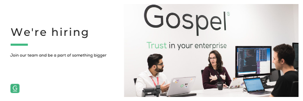 We're #hiring! Gospel is looking for a Senior Software Developer with a focus on #architecture. If you're an experienced #developer with knowledge of #datasecurity and #cryptography, we'd love to hear from you! Visit our careers page to apply gospel.tech/careers