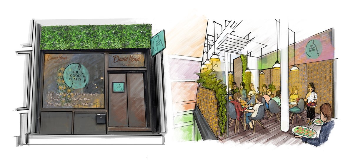 DavidLloydUK's tweet photo. We're excited to announce later this month we'll be opening #TheGoodPlates: a unique pop-up restaurant where everything has been created specifically to complement positive mental health. The restaurant will open on 22nd & 23rd Jan. Find out more here: https://t.co/GcAm6Tmoyq https://t.co/aSWHZ88gWv