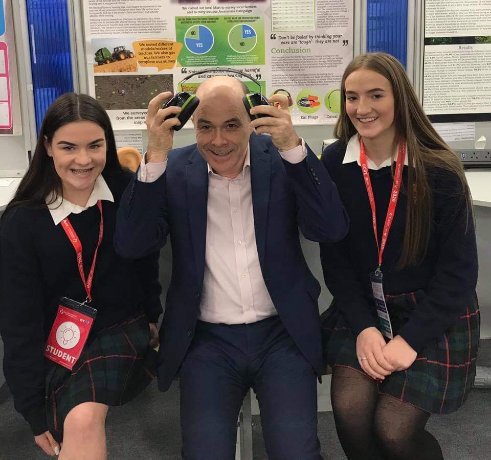 Best of luck to TY students Molly Cunnane &amp; Katie Hannelly who are taking part in the @BTYSTE this week in the RDS. #BT #YoungScientist #Science