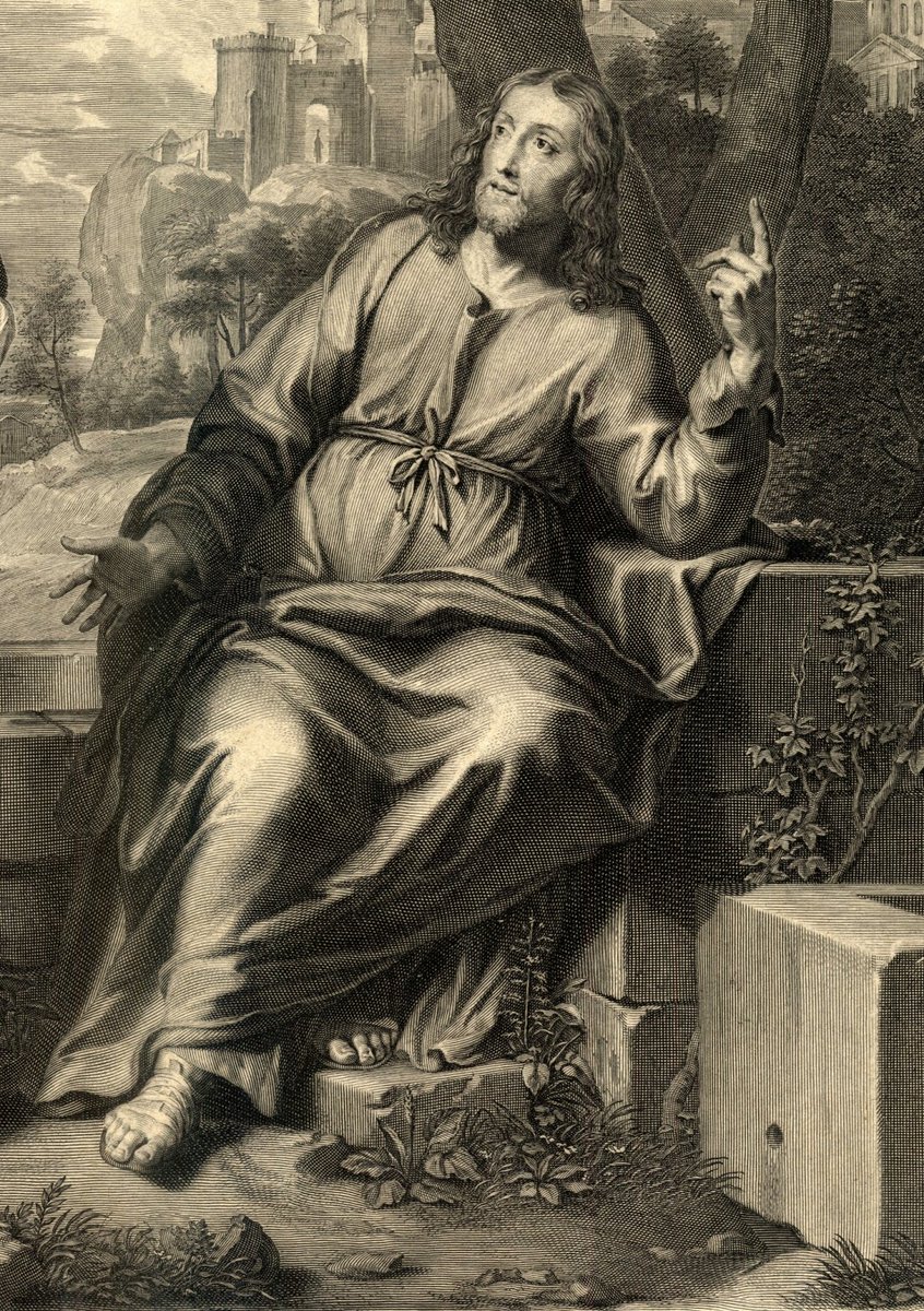 Le modèle ayant servi à #Daguerre pour le tableau du Christ dans son #diorama de l’église de #BrysurMarne a été identifié ! Il s’agit d’une gravure ancienne d’une peinture de Philippe de Champaigne, Le Christ et la Samaritaine, dont l’original est au <a href="/mbacaen/">Musée des Beaux-Arts de Caen</a>.